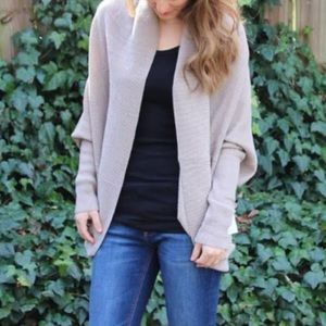 Kerisma Batwing Draped Cardigan with Button Detail